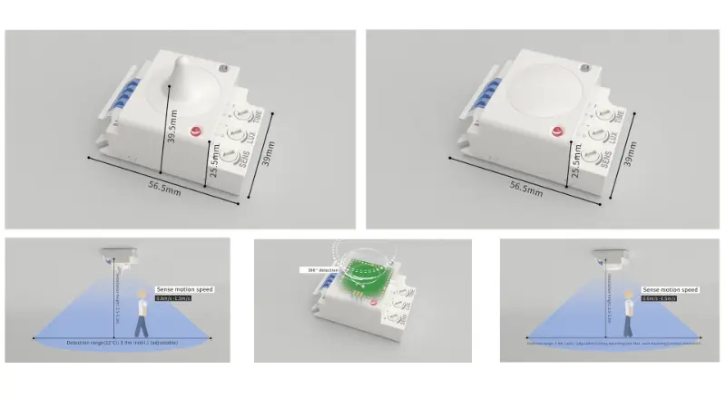 PDLUX نے اسمارٹ انڈور لائٹنگ کے لیے PD-MV1029A اور PD-MV1029B 5.8GHz مائیکرو ویو سینسر متعارف کرائے