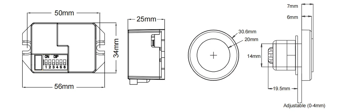 New Square Head 5.8GHz Microwave Sensor for Narrow Stairwell & Corrido